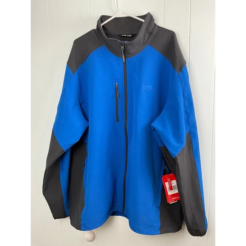 The North Face Mens Stretch SS Jacket Monster Blue Asphalt Grey 3XL NF0A3LGV NEW